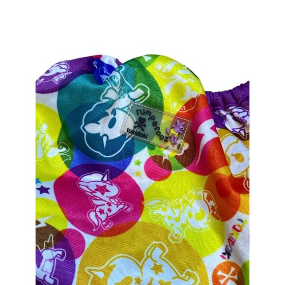 Tokidoki X Kangacare One Size Cloth‎ Diaper Cover With Rainbow Animal Print - Picture 4 of 4